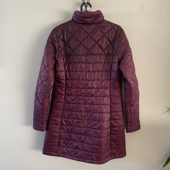 Patagonia Radalie Parka Womens S Mahogany Insulated Quilted Coat Heavily Flawed - Picture 3 of 16
